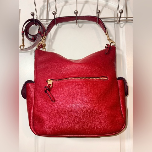 🍒 COACH Pennie Shoulder Bag - Crossbody in Red Pebble Leather - C6152 - Picture 10 of 16